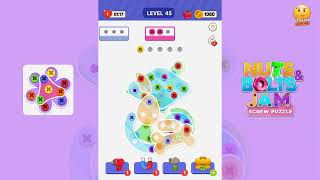Unscrew It: Nuts & Bolts Jam - Level 45 - Gameplay walkthrough