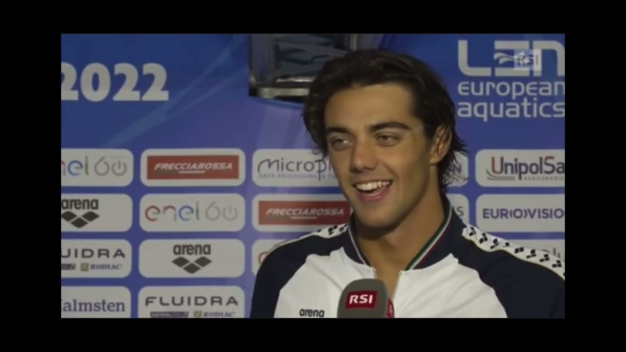 Europei di nuoto, l'intervista a Thomas Ceccon（Reprinted From RSI）