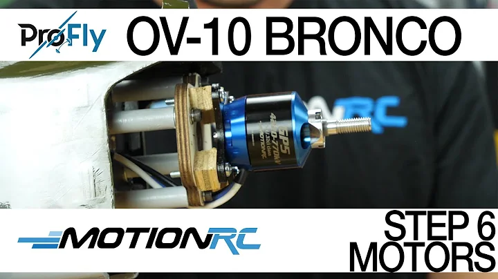 ProFly OV-10 Bronco - Build Step 6 (of 8) - Installing Admiral Motors - Motion RC