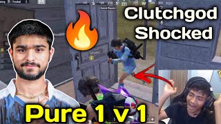 Clutchgod Shocked By Lolzz Performance In Scrim😳 | Clutchgod Shocked By Lolzz  1v 1