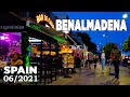 Night Walk in Benalmadena, Malaga, Spain [4K]