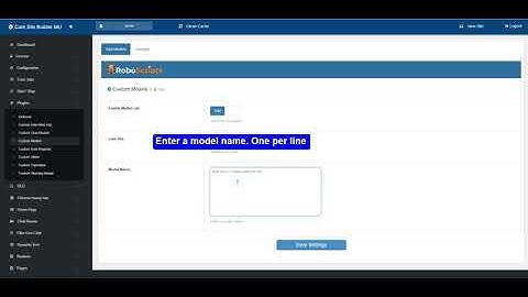 PHP Cam Script (v4) - Custom Plugin - Custom Models