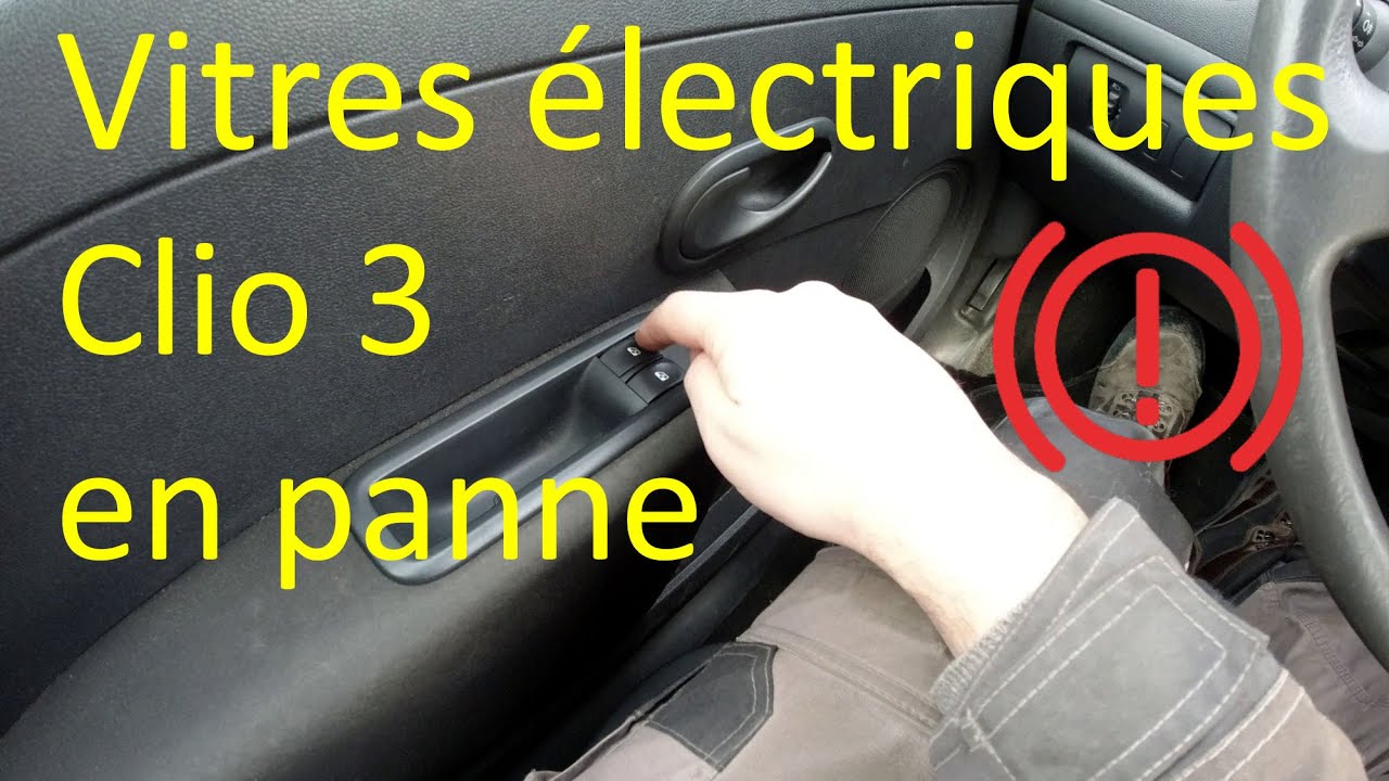 Réparation vitres électriques Clio 3 (problème ou panne) YouTube