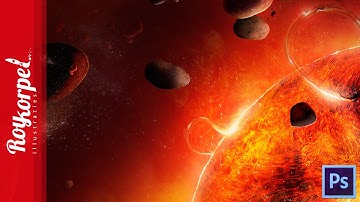 #Photoshop manipulation space art | The red hot giant