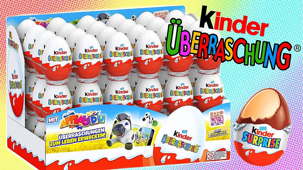 KINDER ÜBERRASCHUNG 24 Ü-Eier öffnen! Unboxing Kinder Surprise Eggs I ...