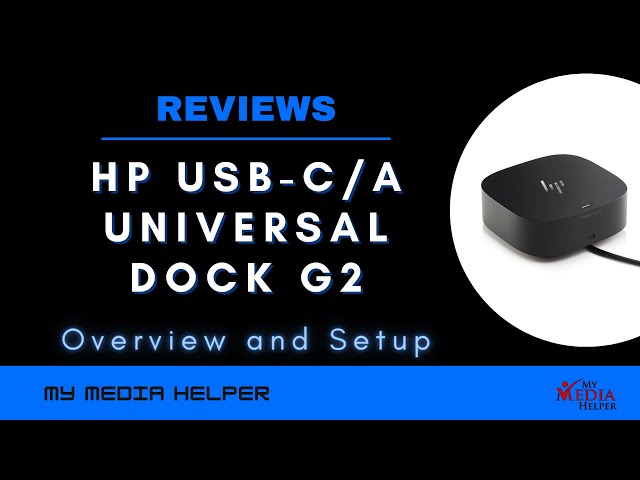 HP USB C/A Universal G2 Docking Station Review Setup - YouTube