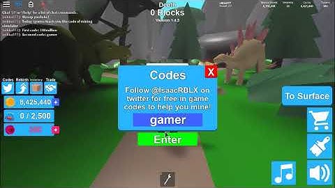Roblox Mining Simulator codes 2018