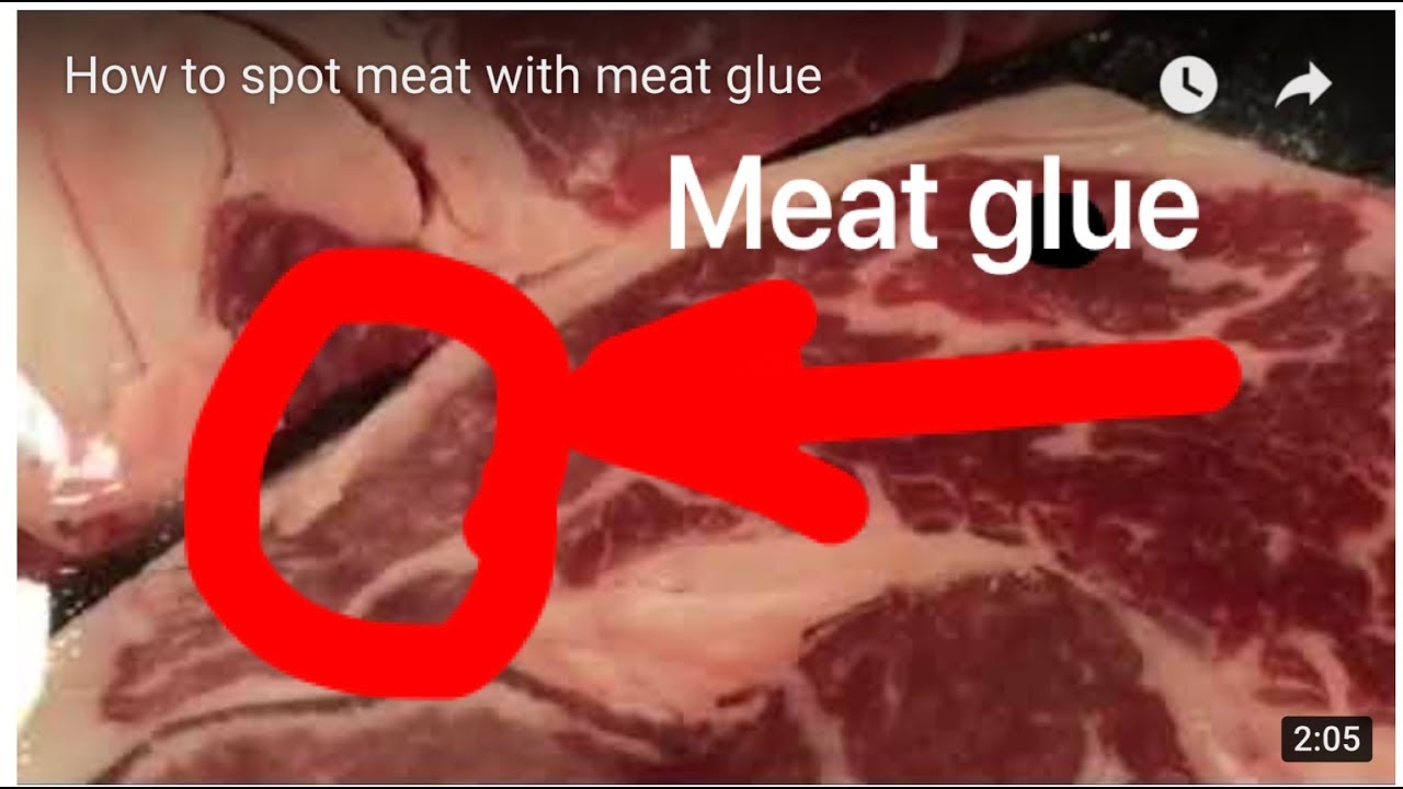 A meat glue experiment