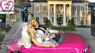 Barbie Doll Wedding Ken💖 Evening Routine Pink Bedroom Bathroom🛀 Video for kids