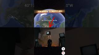 Found Skibidi Toilet 49 In Real Life on Google Earth !  #shorts