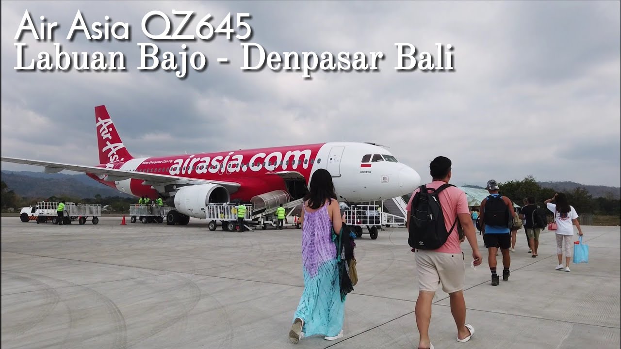 Terbang Bersama Air Asia Rute Labuan Bajo - Denpasar Bali QZ645