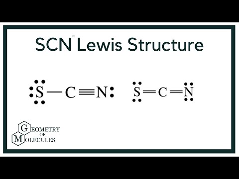 SCN- Lewis Structure (Thiocyanate Ion)