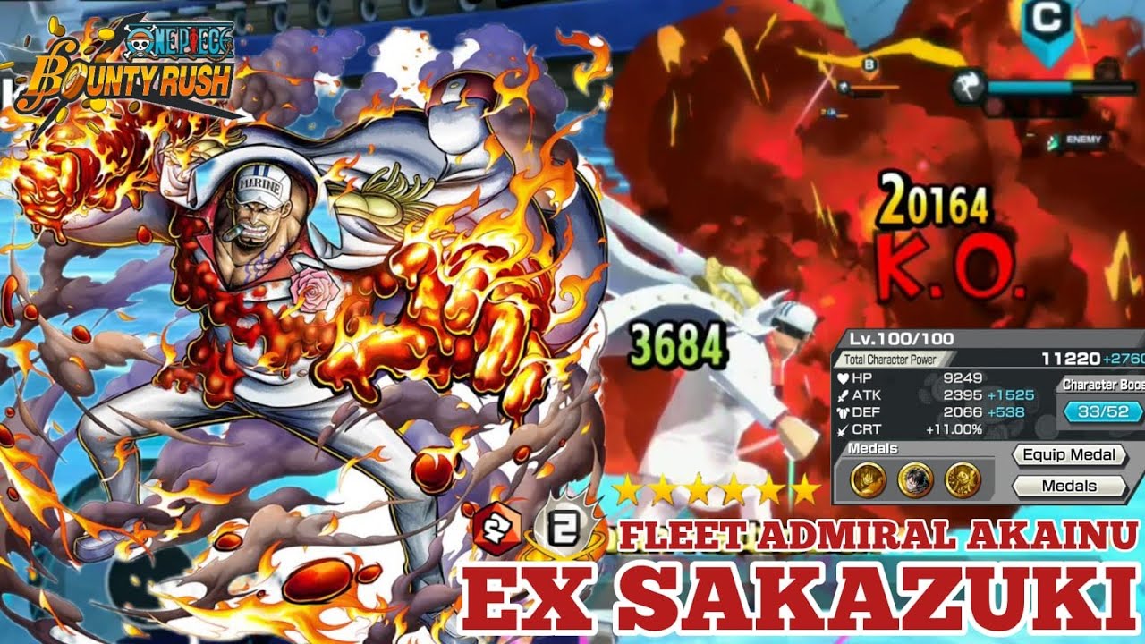 EXTREME AKAINU GAMEPLAY ONE PIECE BOUNTY RUSH OPBR YouTube