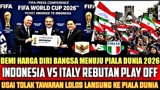 TRANDING NO.1 DI DUNIA.!! Demi Harga Diri & Lolos Ke Piala Dunia Indonesia Vs Italia Rebutan Slot 