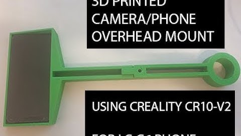 3D printed overhead camera mount on my Creality CR-10 v2