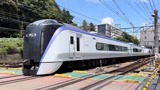 八王子街道踏切にて、JR東日本E353系特急かいじ 通過シーン