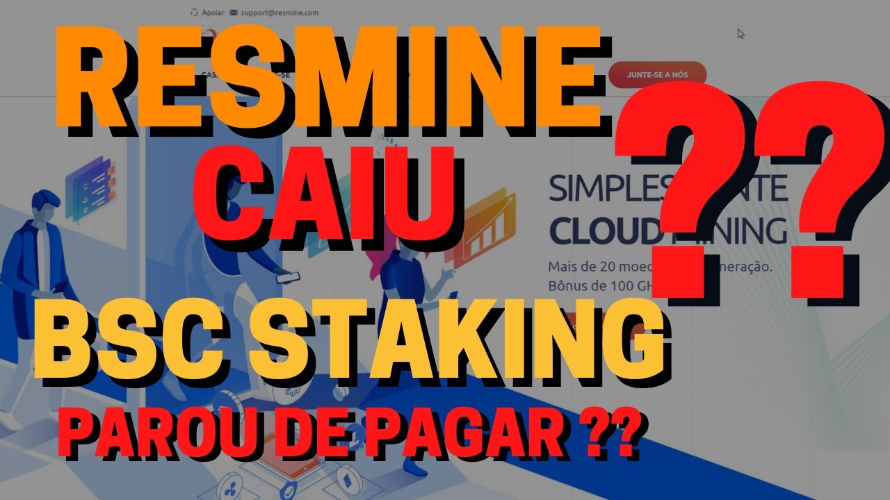 RESMINE VIROU SCAM ? BSC Staking PAROU DE PAGAR ?