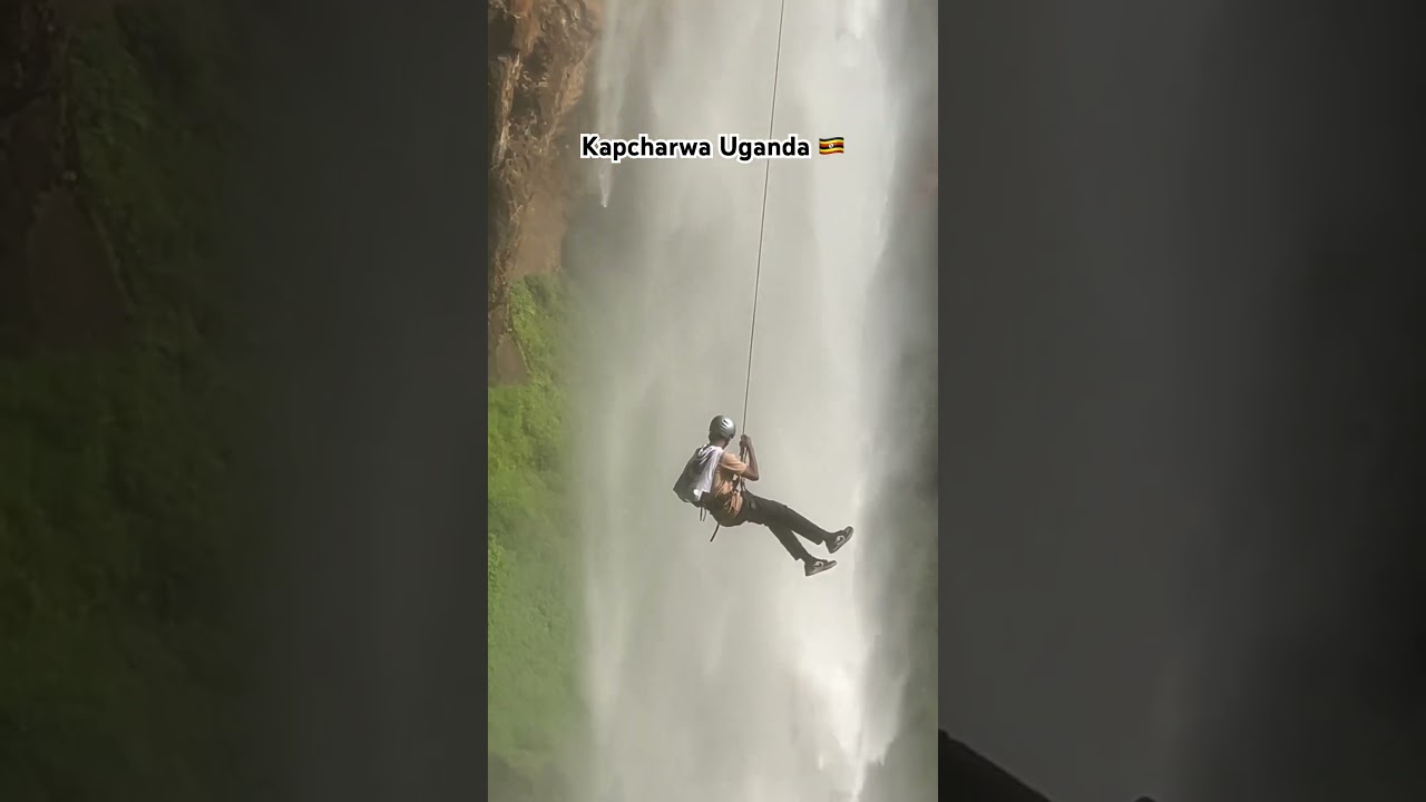 Have you ever done abseiling, this one in Eastern of Uganda. #uganda #tourism