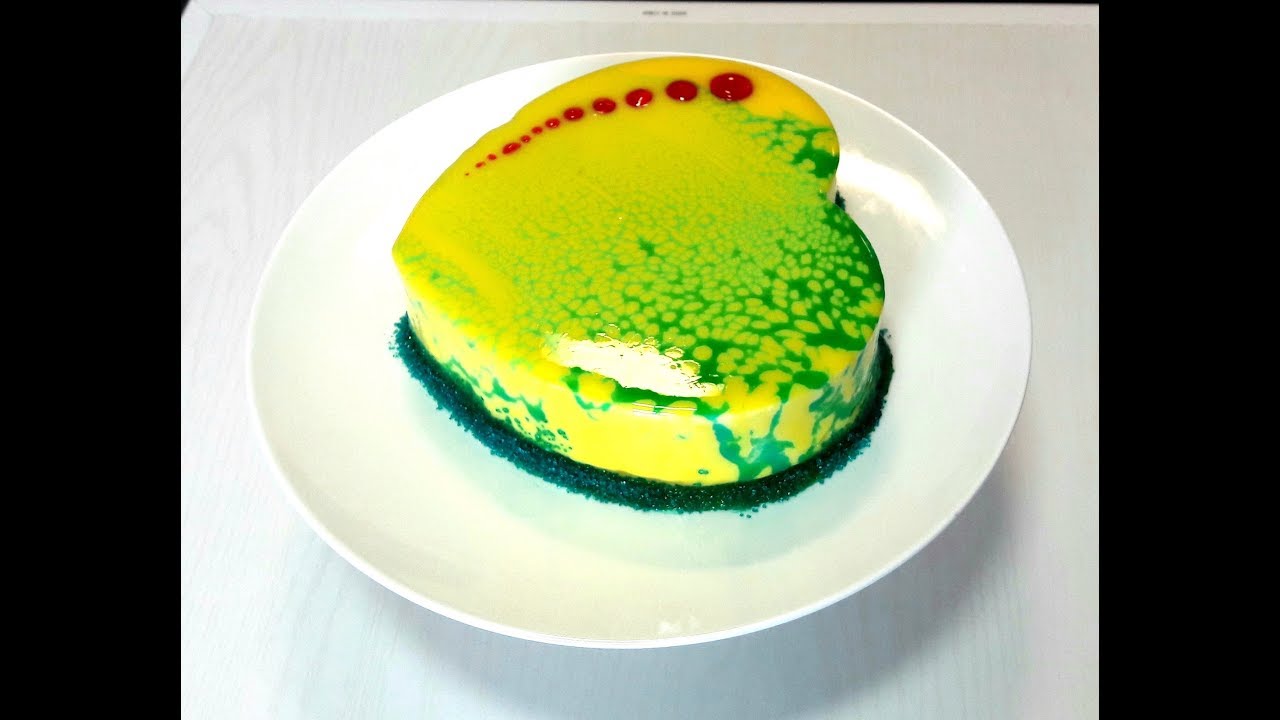 Pineapple Mousse Mirror Glaze Mirror Glaze Cake YouTube