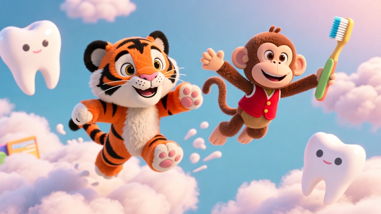 Baby Brush Time Fun 🦷 | Healthy Habits for Toddlers | Kids’ Toothbrushing Routine