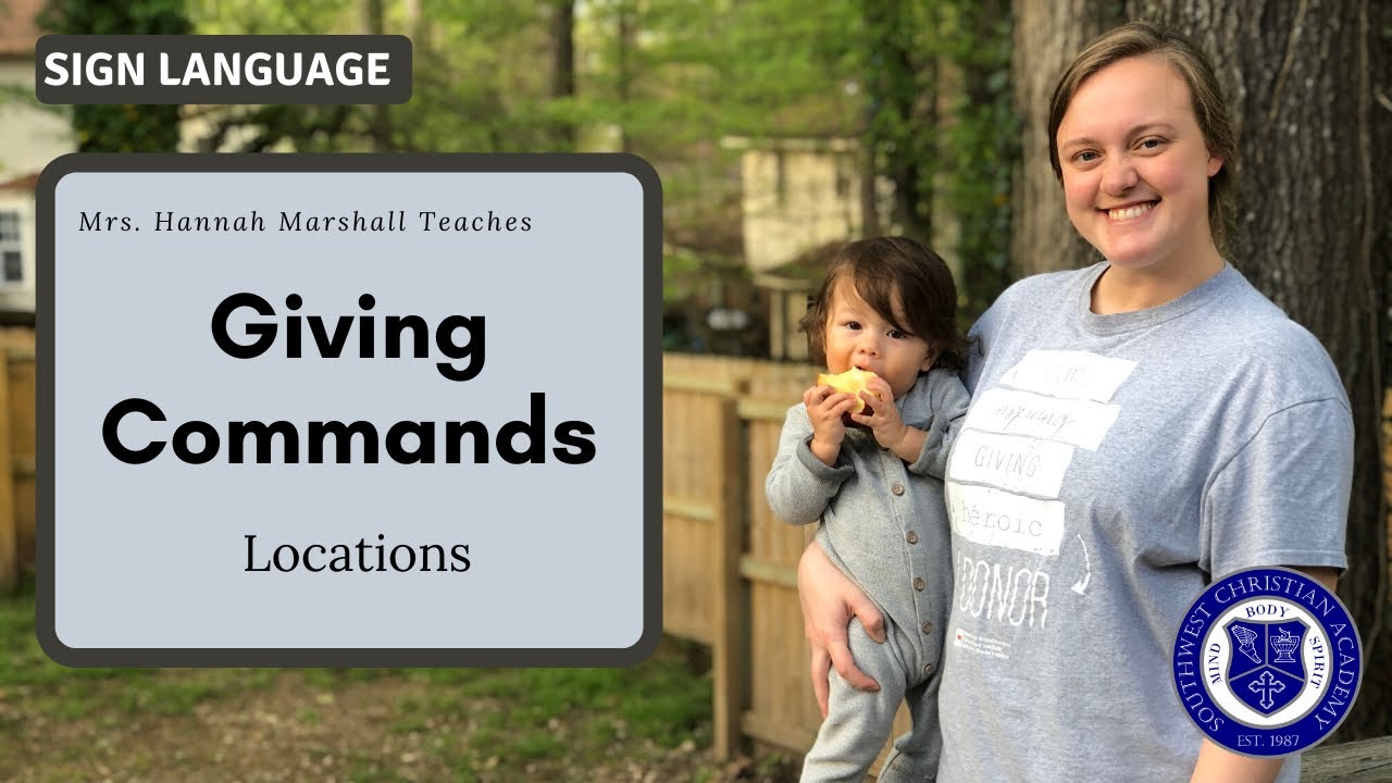ASL I - Giving Commands with Objects - YouTube