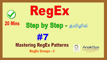 RegEx Groups and Named Groups in Tamil