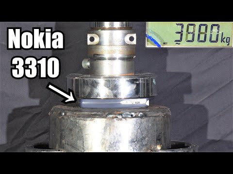 How Strong Are Nokia Phones? Hydraulic Press Test!