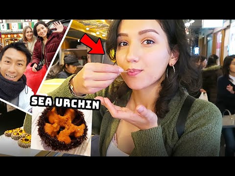 weird-japanese-food-tsukiji-fish-market-&-he-showed-us-the-golden-pupu-in-japan