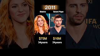 Shakira vs Gerard Pique Net Worth Comparison 🤑#shakira #gerardpiqué