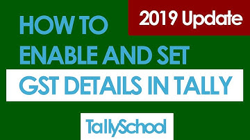 1st Time GST Setup in Tally - Regular or Composition Option - 2019 Update