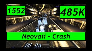 Audiosurf 2 Ep. 1552: Neovaii - Crash. 485K score. Super Ninja Mono.