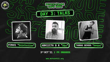 DC9111 0x04 SAFE MODE Event Day 3 | DEF CON Delhi Group