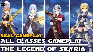 The Legend of Skyria: All Classes Gameplay [MMORPG Mobile on Android/iOS]