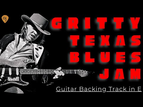 Texas blues shuffle in E | Srv Style Guitar Backing Track (12 Bar Jam)