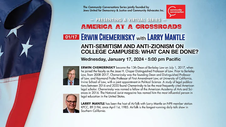 Erwin Chemerinsky with Larry Mantle | America at a Crossroads