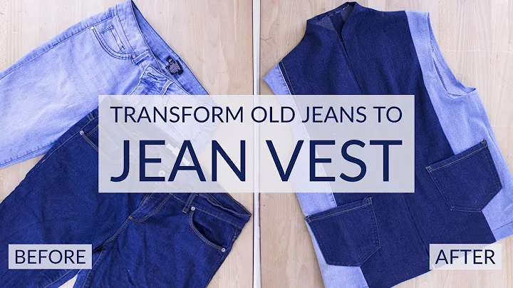 DIY Upcycled Old Jeans into Jean Vest