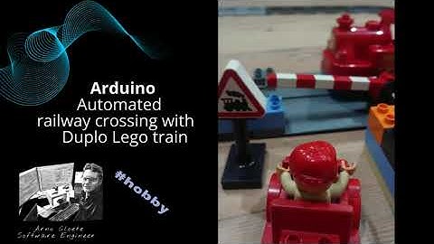 Arduino: Automated railway crossing with Duplo Lego train
