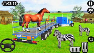 Farm Animals Transport Truck Drive Simulator - Truck Game - android gameplay. screenshot 5