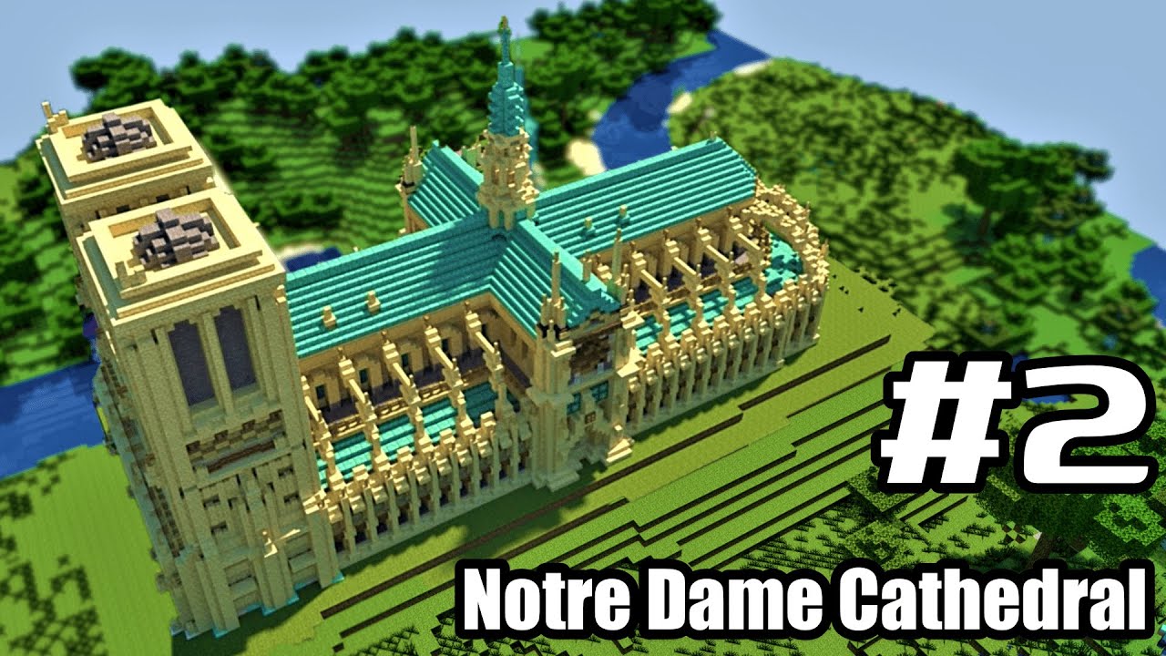 マイクラ ノートルダム大聖堂の作り方 おしゃれな大きな教会の建築 Part2 Youtube マイクラ ノートルダム大聖堂の作り方 おしゃれな大きな教会の建築 Part2 Youtube