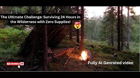 The Ultimate Challenge  Surviving 24 Hours        |   Fully AI generated video