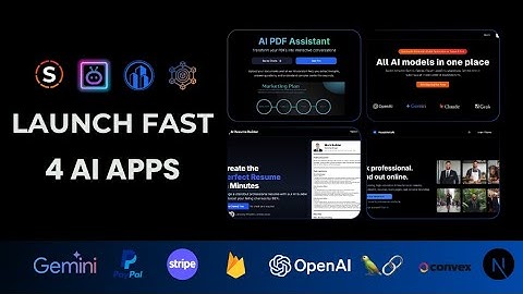 Launch 4 AI SaaS Tools This Weekend — With Source Code Included