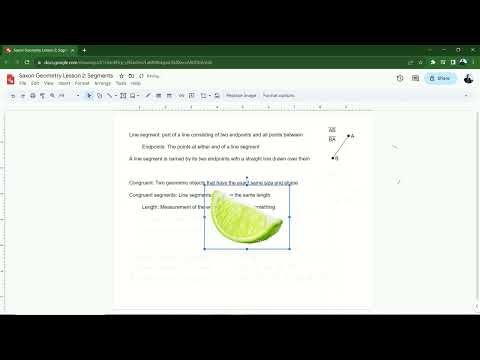 Saxon Geometry Lesson 2 Video 1