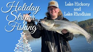 Striper Fishing Lake Rhodhiss and Hickory Trolling Captain Macks A-rigs and Savage Gear Swimbaits by MERCER OUTDOORS 4,964 views 2 years ago 27 minutes
