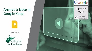 Archive a Note in Google Keep