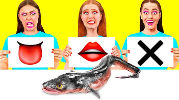 Bite, Lick or Nothing Challenge | Awesome Kitchen Hacks by Fun Fun Challenge