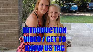 INTRODUCTION VIDEO / GET TO KNOW ME TAG