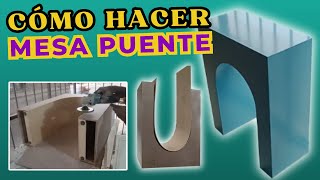 Ideas para decoración de fiestas: MESA PUENTE de MDF