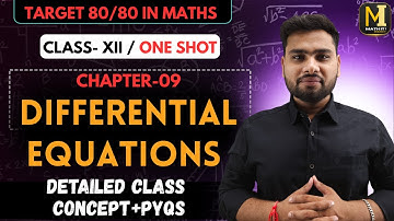 DIFFERENTIAL EQUATIONS | ALL IMPORTANT QUESTIONS |#class12maths #boardexam2026 #cbsemathsclass12