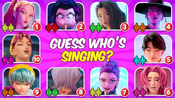 Guess KPop Demon Hunters Songs & Characters by Their Voice ~ Ultimate KPop Quiz ~ Saja Boys, Huntrix