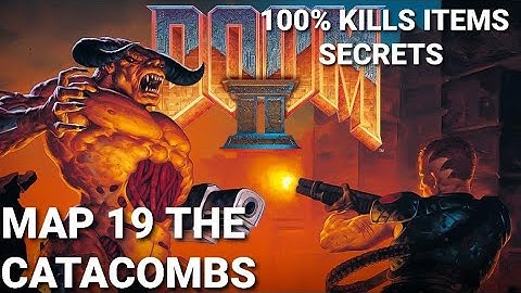 Doom 2 PS1 MAP 19 The Catacombs UV Playthrough 100% Kills Items Secrets